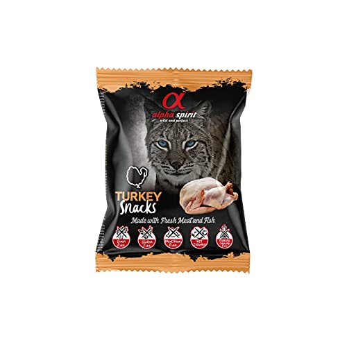 Alpha Spirit Snack de Pavo para Gatos 50gr (24uds) von ALPHA SPIRIT