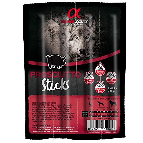 ALPHA SPIRIT Stick Schinken | 16x 4er Hundesnack von ALPHA SPIRIT