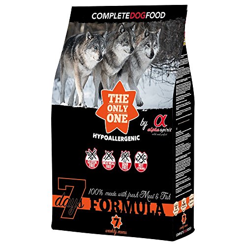 ALPHA SPIRIT Vollwertiges Nahrungsmittel trocken Week Menü hypoallergen für Hunde Erwachsene – 12000 gr von ALPHA SPIRIT