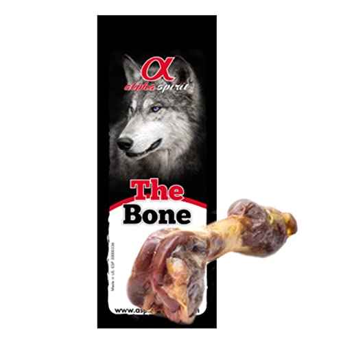 Alpha Spirit 30x Schinkenknochen | Kauknochen für den Hund | Natürliche Kausnacks aus 100% Serrano-Schinken für ausgewachsene Hunde | Bis zu 85% Frischfleisch | Leckereien für Hunde von Ewbob