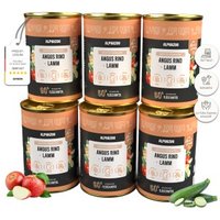 ALPHAZOO Nassfutter Angus Rind + Lamm 6 x 400g für Hunde von ALPHAZOO