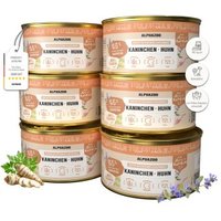 ALPHAZOO Nassfutter Kaninchen + Huhn 6x200g für Katzen ALPHAZOO Nassfutter Kaninchen + Huhn 6x200g für Katzen von ALPHAZOO