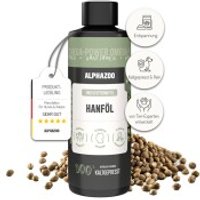 ALPHAZOO Premium Hanföl für Hunde I Entspannung und Fellglanz von ALPHAZOO