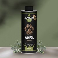 ALPHAZOO Premium Hanföl für Hunde und Katzen von ALPHAZOO