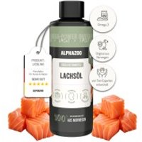 ALPHAZOO Premium Lachsöl für Hunde I Natürliches Omega-3 Fischöl von ALPHAZOO