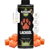 ALPHAZOO Premium Lachsöl für Hunde & Katzen I Natürliches Omega-3 Fischöl 250 ml von ALPHAZOO