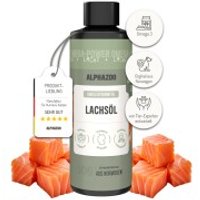ALPHAZOO Premium Lachsöl für Katzen I Natürliches Omega-3 Fischöl von ALPHAZOO