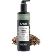 ALPHAZOO Premium Leinöl für Hunde I Omega 3 Leinsamenöl 500 ml von ALPHAZOO
