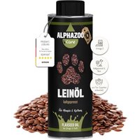 ALPHAZOO Premium Leinöl für Hunde und Katzen von ALPHAZOO