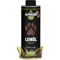 ALPHAZOO Premium Leinöl für Hunde und Katzen von ALPHAZOO