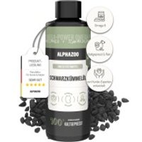 ALPHAZOO Premium Schwarzkümmelöl für Hunde I Echter Schwarzkümmel kaltgepresst von ALPHAZOO