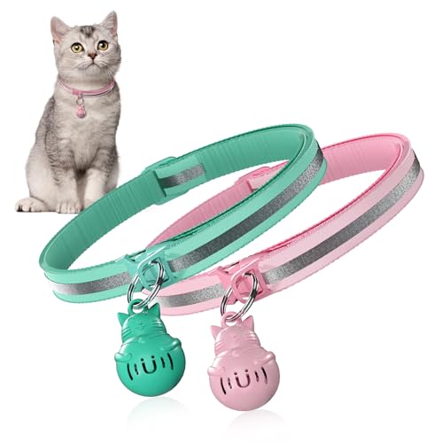 ALUMANI Zwei magnetische Halsbandschlüssel, Rosa und Grün – nur für ALUMANI Collar aktivierte Katzentür für Tür ALUMANI Zwei magnetische Halsbandschlüssel, Rosa und Grün – nur für ALUMANI Collar aktivierte Katzentür für Tür von ALUMANI