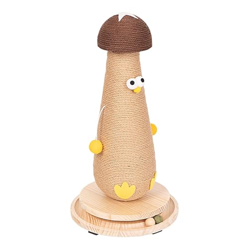 ALWIDA Katzenkratzbaum Pilz Groß Hoch Kätzchen Kratzbaum Sisal Katzenkratzbaum Huhn Haustier Kratzbaum mit Interaktivem Ball Kratzstange für Haustier ALWIDA Katzenkratzbaum Pilz Groß Hoch Kätzchen Kratzbaum Sisal Katzenkratzbaum Huhn Haustier Kratzbaum mit Interaktivem Ball Kratzstange für Haustier von ALWIDA