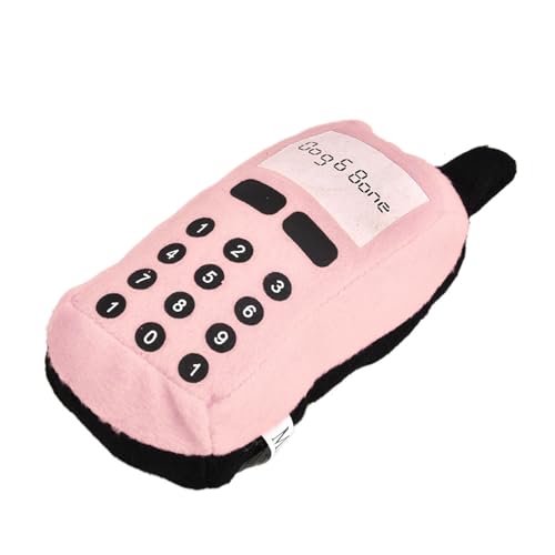 AMAKO Plüsch Handy Haustierhunde Katzen Teether Interaktives Kauenspielzeug Klingen Spielzeug für Hunde und Katzen aus Plüschmaterial Pink Größe 15x8x6cm AMAKO Plüsch Handy Haustierhunde Katzen Teether Interaktives Kauenspielzeug Klingen Spielzeug für Hunde und Katzen aus Plüschmaterial Pink Größe 15x8x6cm von AMAKO