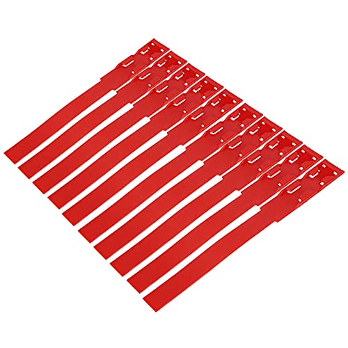 Kuh Identifikationsbänder,aus Plastik Material,sicher und langlebig,für Rinder und Vieh,10 Stücke Rot von AMAKO
