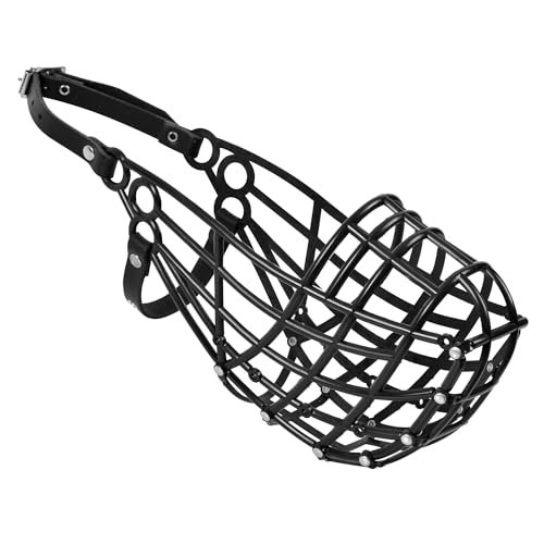 AMATHINGS Windhund Rennmaulkorb Coursing Freilauf In Schwarz für Greyhounds und große Rassen mit Langen Schlanken Schnauzenformen von AMATHINGS