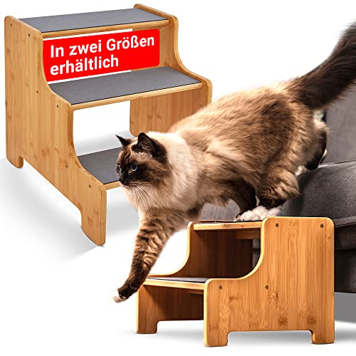 AMAZINGs Haustiertreppe für kleine, mittlere und schwere Hunde, Katzen. 2 Stufen | Hundetreppe + Katzentreppe für Junge und alte Katzen | 30 cm hoch für Sofa, Couch, Lieblingsplatz AMAZINGs Haustiertreppe für kleine, mittlere und schwere Hunde, Katzen. 2 Stufen | Hundetreppe + Katzentreppe für Junge und alte Katzen | 30 cm hoch für Sofa, Couch, Lieblingsplatz von AMAZINGs
