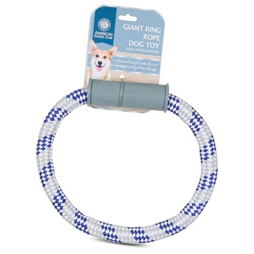 AKC Hundespielzeug Seil - Langlebiges Zerr- und Kauset für mittelgroße bis große Hunde - Flossing Cotton Rope mit Tennisbällen, Schlaufen & Ringen - Interaktives Hundespielzeug Set für Zahnreinigung AKC Hundespielzeug Seil - Langlebiges Zerr- und Kauset für mittelgroße bis große Hunde - Flossing Cotton Rope mit Tennisbällen, Schlaufen & Ringen - Interaktives Hundespielzeug Set für Zahnreinigung von AMERICAN KENNEL CLUB