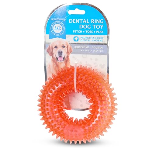 AMERICAN KENNEL CLUB AKC Candy Color TPR Dental-Hundespielzeug, quietschender Ball, Ring oder Knochen, Vanilleduft, fördert gesunde Zähne und Zahnfleisch, verschiedene Farben AMERICAN KENNEL CLUB AKC Candy Color TPR Dental-Hundespielzeug, quietschender Ball, Ring oder Knochen, Vanilleduft, fördert gesunde Zähne und Zahnfleisch, verschiedene Farben von AMERICAN KENNEL CLUB