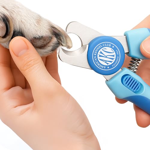 American Kennel Club Nagelknipser für Hunde und Katzen, mit Sicherheitsschutz und Nagelfeile, professionelle Qualität, Edelstahlklingen, rutschfester Griff, sichere und einfache Fellpflege für kleine American Kennel Club Nagelknipser für Hunde und Katzen, mit Sicherheitsschutz und Nagelfeile, professionelle Qualität, Edelstahlklingen, rutschfester Griff, sichere und einfache Fellpflege für kleine von AMERICAN KENNEL CLUB