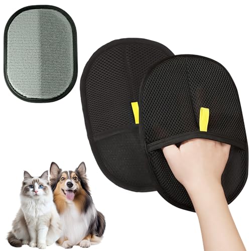 AMFUN 2PCS Fell Magnet Handschuh, Antistatischer Handschuh zur Entfernung von Tierhaaren, Doppelseitige Handschuhe zur Tierpflege für Kleidung, Sofas, Teppiche, Autoinnenräume AMFUN 2PCS Fell Magnet Handschuh, Antistatischer Handschuh zur Entfernung von Tierhaaren, Doppelseitige Handschuhe zur Tierpflege für Kleidung, Sofas, Teppiche, Autoinnenräume von AMFUN