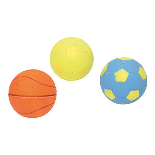 AMI CONFORT Ball für Hunde aus Gummi, Durchmesser 5,5 cm, 3 Stück AMI CONFORT Ball für Hunde aus Gummi, Durchmesser 5,5 cm, 3 Stück von AMI CONFORT