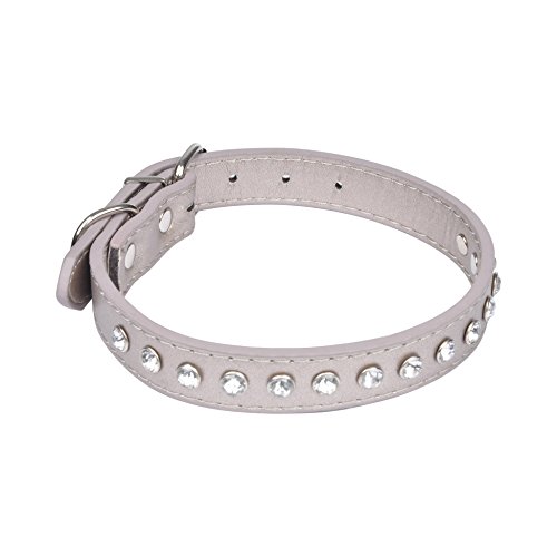 Love Story Freund Komfort Hundehalsband mit Motiv Hainbuchen Strass aus Kunstleder von Love Story