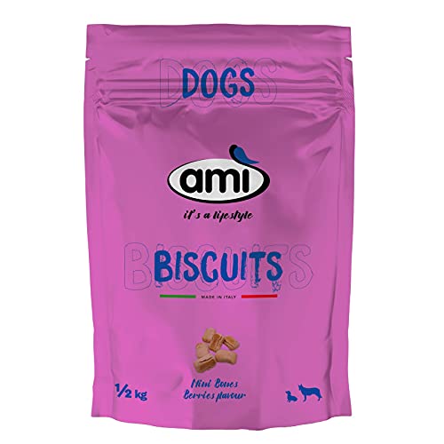 AMI Pet Cookies Berries 500g - Hundekekse - 100% pflanzliches Eiweiß (1 x ½ kg) von AMÌ