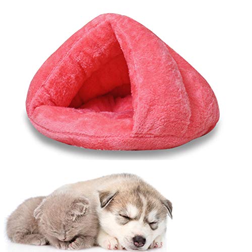 AMILKS Cat Cave Pet Bed Vet Bed For Dogs Pet Cave Kitten Bed Flauschiges Hundebett Pet Nest Luxury Dog Bed Dog Sleeping Bags Dog Cave Bed Dog Comfort Bed pink,L von AMILKS