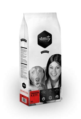 Kroketten Amity Premium Huhn und Reis-KG 15 komplette Nahrung für Hunde von AMITY