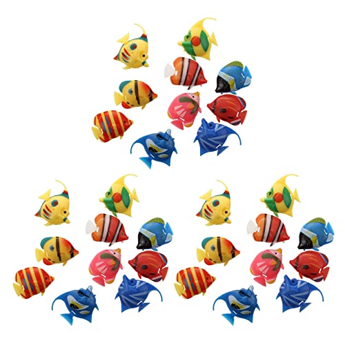 AMIUHOUN 30X Schwimmende Kuenstlich Fisch Ornament Dekoration Fuer Aquarium Fish Tank von AMIUHOUN