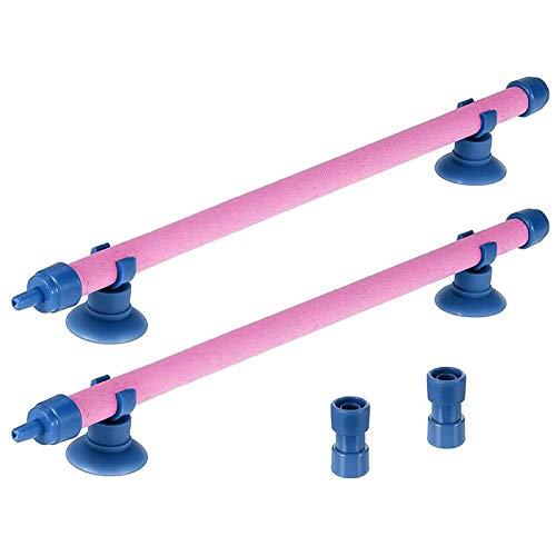 AMIUHOUN Aquarium Air Stone Bubble WandröHre Sauerstoff Diffusor Bar Dekor ZubehöR für Aquarium 2Pcs Rosa von AMIUHOUN