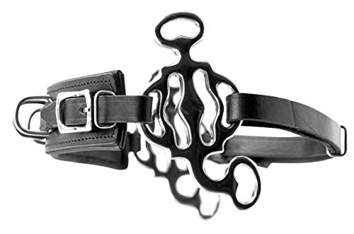 AMKA 3 Ring Barock Hackamore Flexi mit Edelstahl Anzügen und 3 Ringen am Nasenband von AMKA