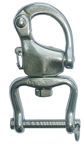 AMKA Edelstahl Patenthaken ca. 9 cm lang Innere Lichte 3,5 cm Patenverschluss 063/17B von AMKA