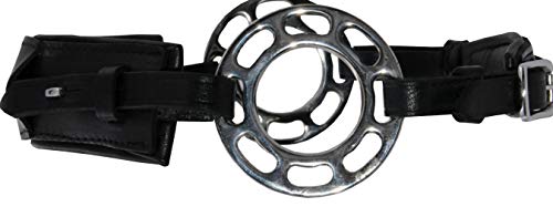AMKA Hackamore aus Leder 3fach verstellbar Lederpolsterung gebisslos mit Wheel-Rad AMKA Hackamore aus Leder 3fach verstellbar Lederpolsterung gebisslos mit Wheel-Rad von AMKA