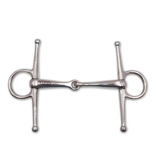AMKA Knebeltrense Schenkeltrense massiv Edelstahl Stärke 18 mm Ringe 45 mm von AMKA