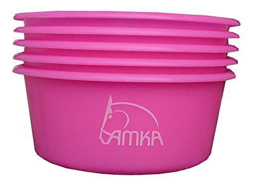 AMKA Müslischale Futterschale Leckschüssel 5er Set 5 Liter ohne Deckel für Tiere von AMKA