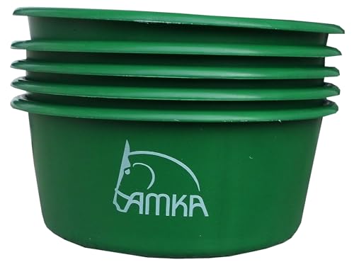AMKA Müslischale Futterschale Leckschüssel 5er Set 5 Liter ohne Deckel für Tiere von AMKA