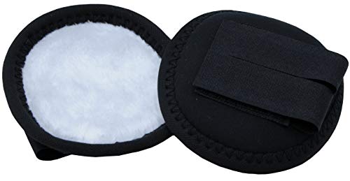 AMKA Ohrenwärmer Ohrenschützer für Reithelm Ohrwärmer, schwarz/weiß von AMKA