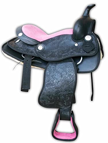 AMKA Pony Westernsattel Pink 10"= 25 cm mit hübsches Design von AMKA