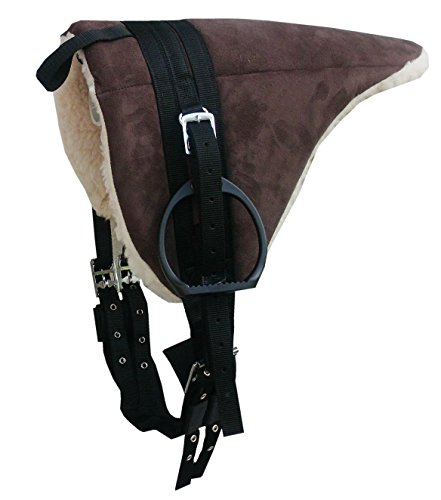 AMKA Shetty Pony Reitkissen Sattel, komplettes Set auch für Holzpferde braun von AMKA