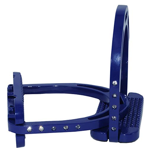 AMKA Steigbügel aus Aluminium mit Strass Steinen, extra leicht, breite Trittfläche blau AMKA Steigbügel aus Aluminium mit Strass Steinen, extra leicht, breite Trittfläche blau von AMKA