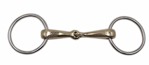 AMKA Wassertrense einfach gebrochen aus Argentan, Stärke 16 mm Ringe 65 mm von AMKA