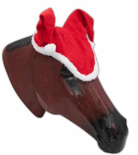 AMKA Weihnachtsmütze für Pferde mit Ohren rot/weiß Weihnachten Nikolaus Kappe AMKA Weihnachtsmütze für Pferde mit Ohren rot/weiß Weihnachten Nikolaus Kappe von AMKA