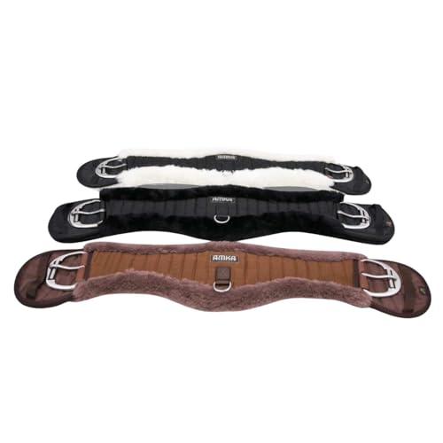 AMKA Western Sattelgurt Mondgurt anatomischer Western Bauchgurt Synthetisches Fell AMKA Western Sattelgurt Mondgurt anatomischer Western Bauchgurt Synthetisches Fell von AMKA