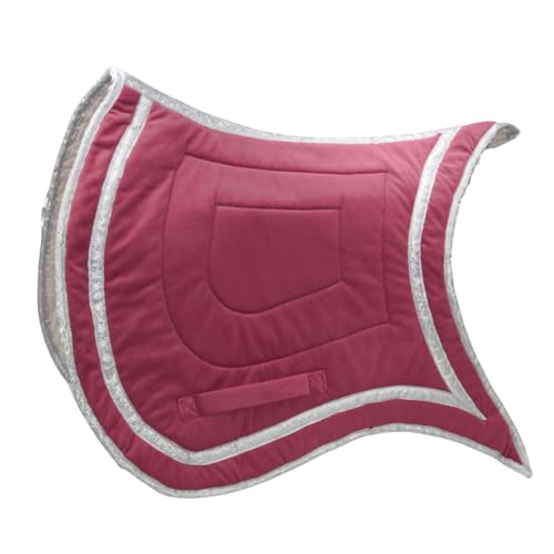 AMKA spanische Barock Schabracke mit silberfarbener Einfassung Beere AMKA spanische Barock Schabracke mit silberfarbener Einfassung Beere von AMKA