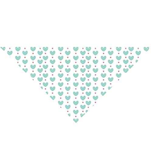 Bandanas für Hunde Liebe Herz Muster Haustier Katze Hund Bandana Halstuch Dreieck Halstuch Speichel Handtuch Haustier Zubehör 3 Stück 05 S von AMOIZH