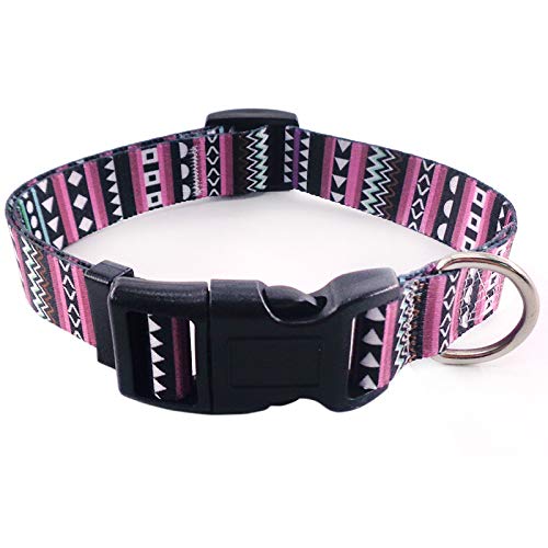 Hundehalsband, abnehmbares Hundehalsband, verstellbar, Polyester, Halskette, Schlaufe für kleine große Hunde, 1 Stück, E M von AMOIZH