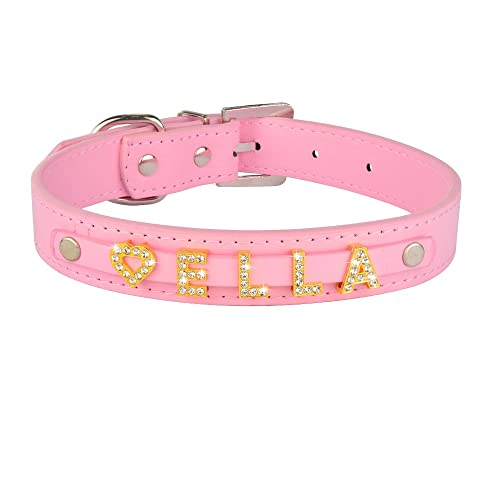 Hundehalsband, verstellbar, Nylon, Hunde, Katzenmarke, Haustierhalsbänder, Welpen, mittelgroße und große Hunde, ID, gravierter Name, benutzerdefinierte Hundehalsbänder, 2 Stück, Rosa - S Hundehalsband, verstellbar, Nylon, Hunde, Katzenmarke, Haustierhalsbänder, Welpen, mittelgroße und große Hunde, ID, gravierter Name, benutzerdefinierte Hundehalsbänder, 2 Stück, Rosa - S von AMOIZH
