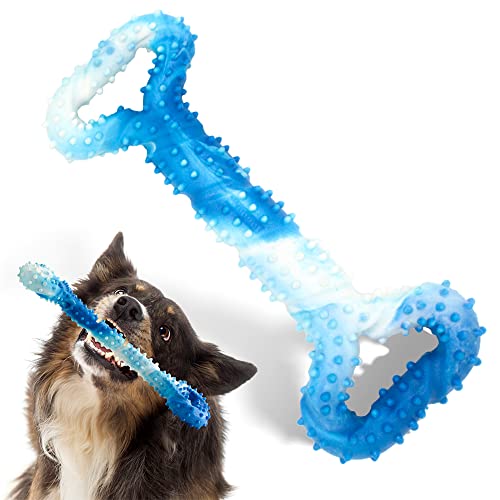 Hundespielzeug für aggressive Kauer Große Hundespielzeug mit konvexem Design Naturkautschuk Zerrspielzeug für Energetische Hunde Mittel Große Hunde Zahnreinigung von AMOMI PET